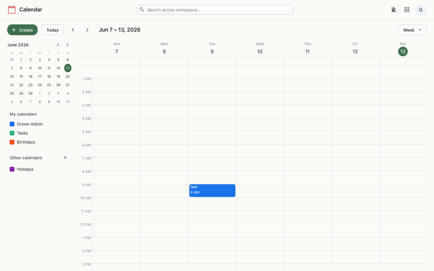 Calendar