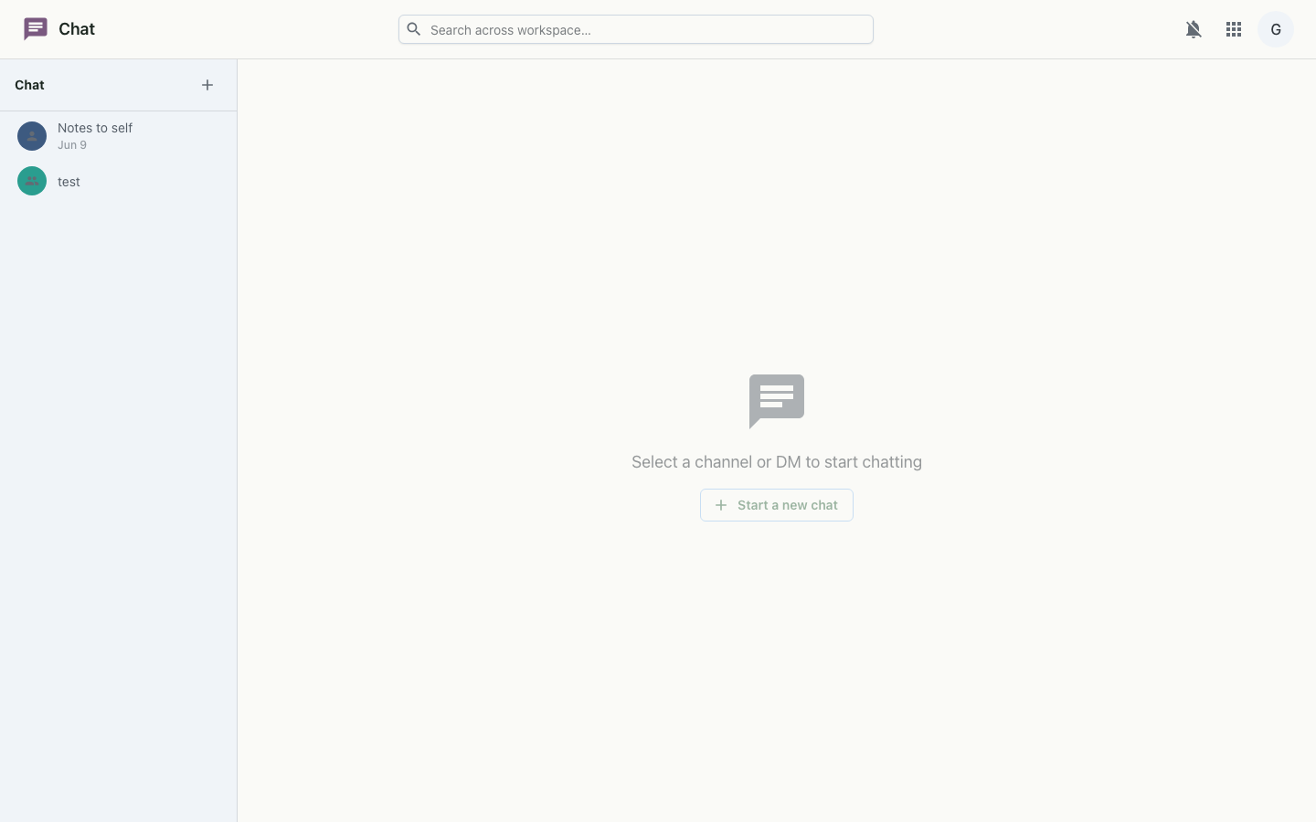 Chat on desktop