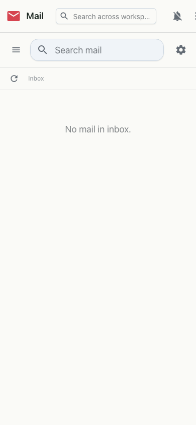 Mail on mobile
