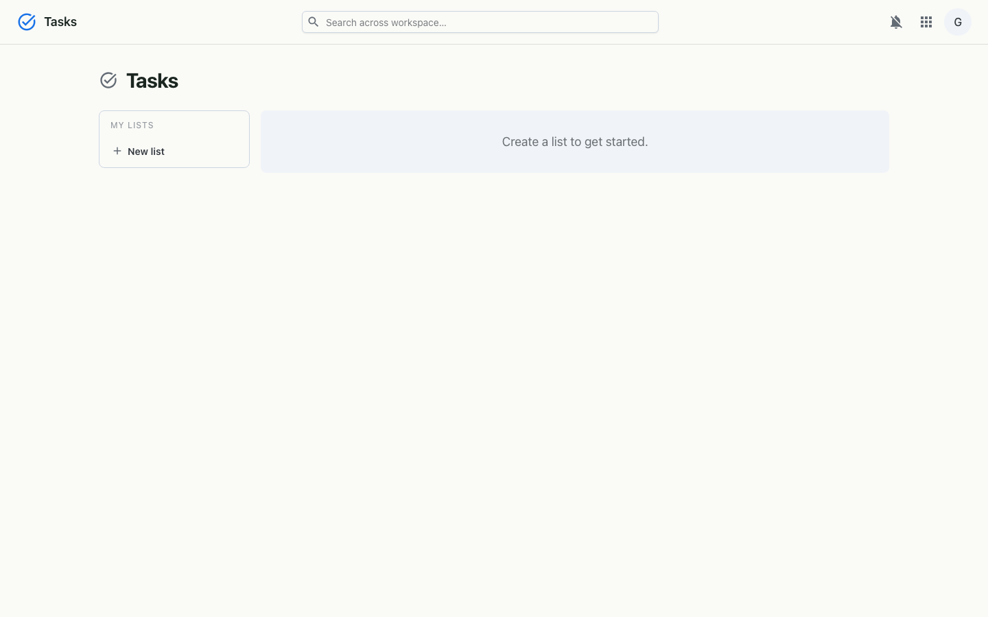 Tasks on desktop