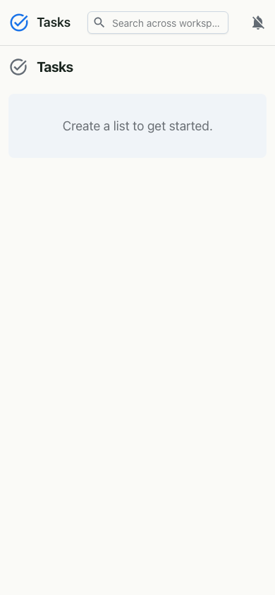 Tasks on mobile